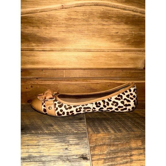 Sperry Top-Sider Kendall Leopard Print Calf Hair Flats Size 6 - Picture 5 of 15